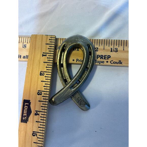 Cancer Ribbon Shape Napkin Rings Western Ranch set of 5 Diamond Metal RF724 - Picture 9 of 9